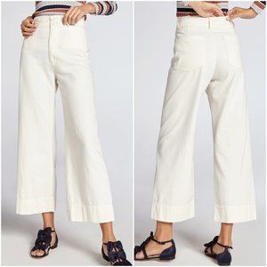 Apiece Apart classic Merida Pant size 0 cream off white high rise wide leg crop